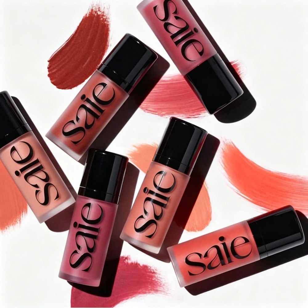 Makeup Fixing Mist - Saie Hydratisierender, mischbarer, taufrischer Flüssig-Rouge, aufbaubarer,