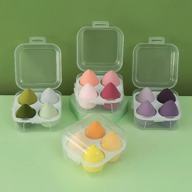 Beauty Makeup Looks - 4-teiliges Beauty-Eier-Set, nahtloses Verblenden, hygienischer, verhindert