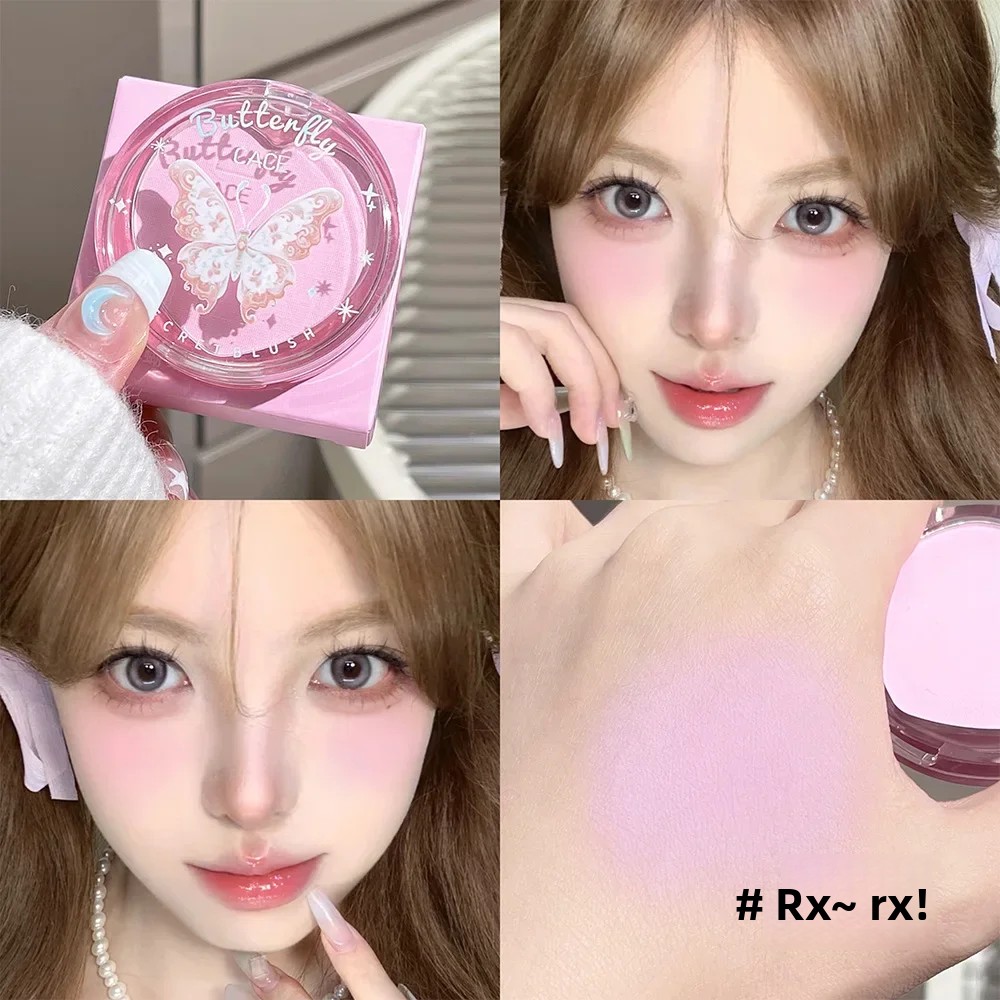 Beauty Makeup Looks - Romantische Schmetterling 3-Farben Rouge-Palette Wangenpuder Matt