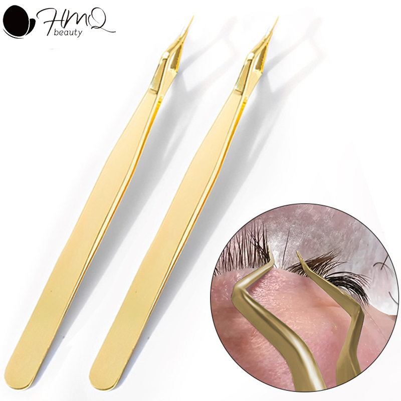 Beauty Makeup Design - Neu gestaltete Isolations-Wimpernverlängerungspinzette, hochpräzise Pinzette aus