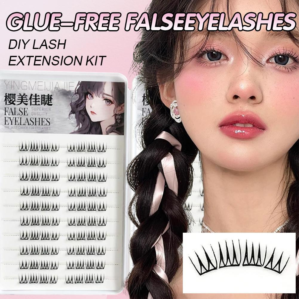 Beauty Makeup Looks - DIY selbstklebende falsche Wimpern, einzelne Wimpern,