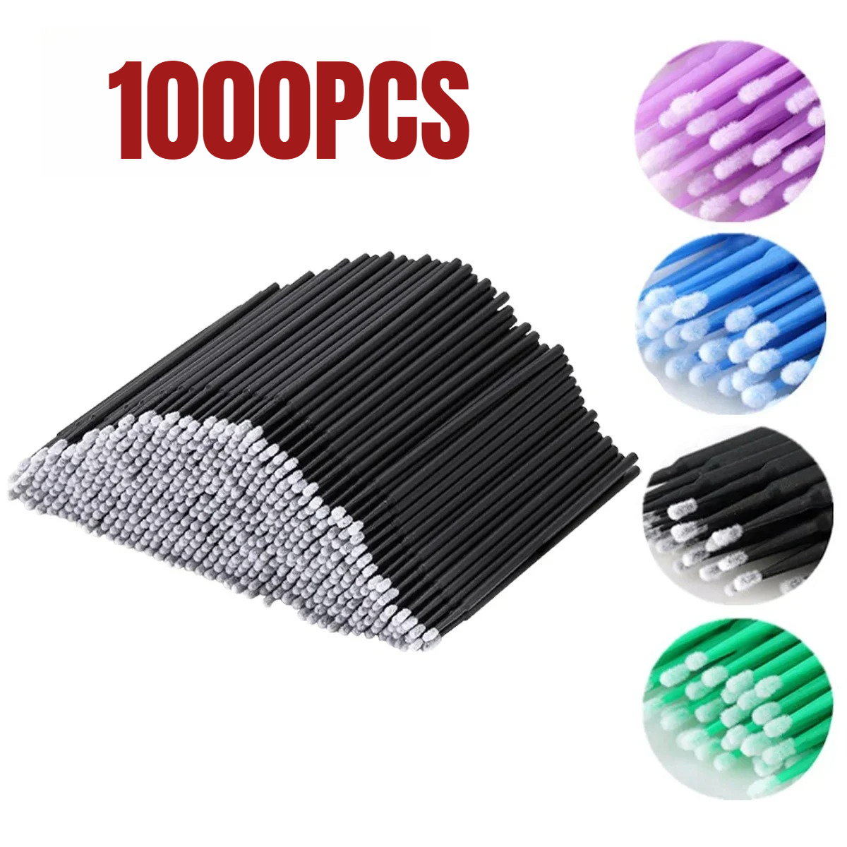 1000/500PCS Wimpern Reinigung  – Beauty Makeup Vanity Bewertung und Preis