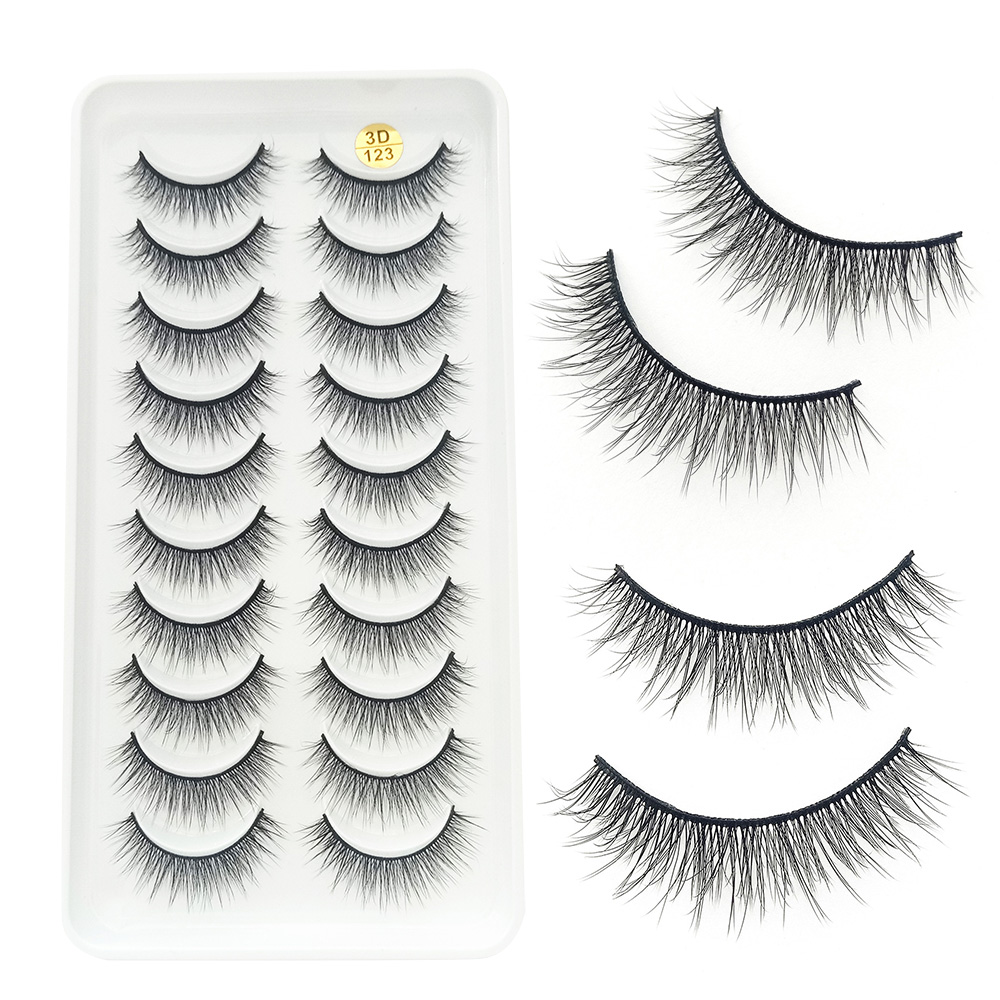 10 Paar 3D-flauschige falsche  – Beauty Makeup Design Bewertung und Preis